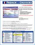 Affichette publicitaire - en anglais -  de FRENCH FOR CRUISERS