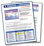 French for Cruisers : affichette publicitaire et dossier de presse
